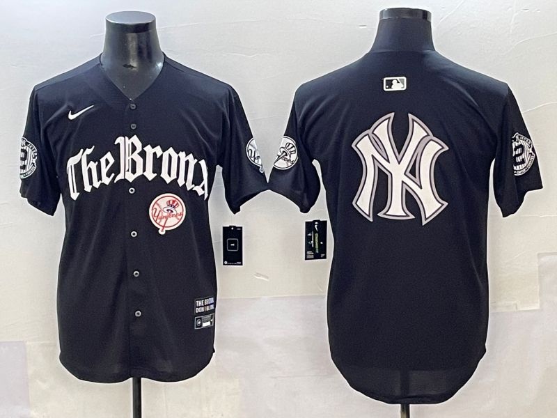 Men 2025 New York Yankees Blank Black Five generations Joint Name Nike MLB Jersey style 23